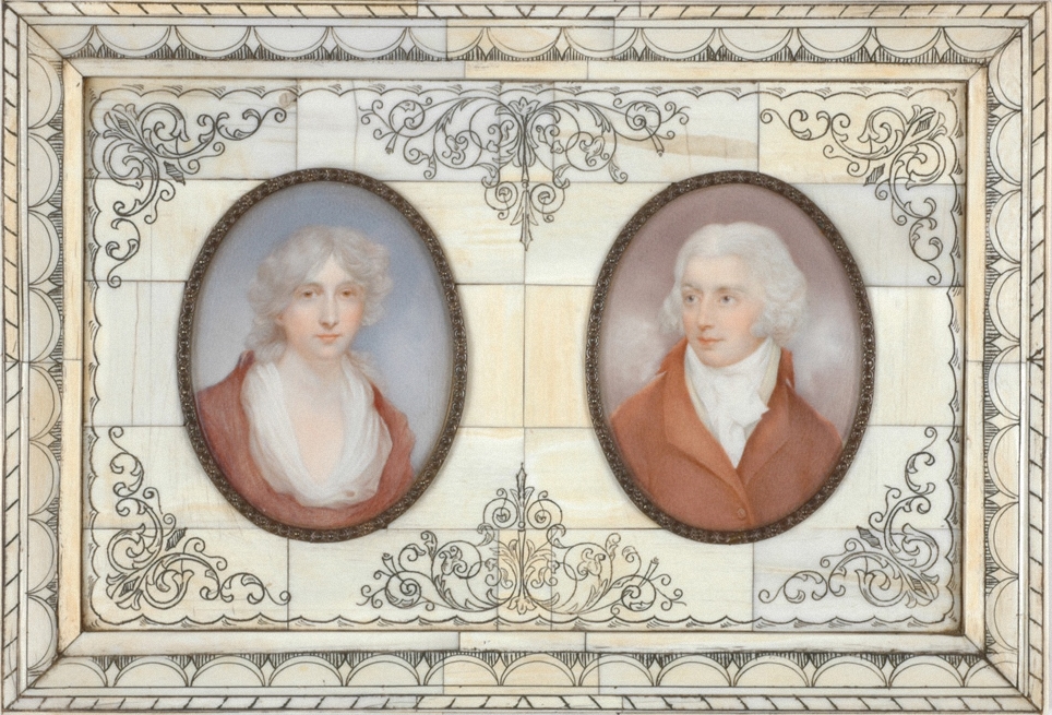 Unknown Artist - Miniature Portraits On Ivory, c.1800, English
